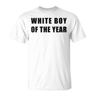 White Boy Of The Year – Handsome Cool Men's Humor T-Shirt - Thegiftio UK