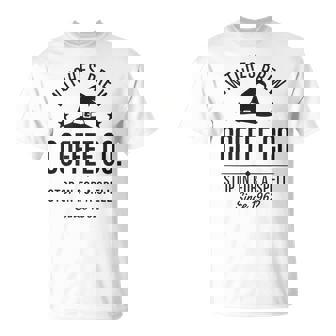 Witches Brew Coffee Co Stop In For A Spell Halloween Hat T-Shirt | Mazezy