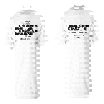 I Wonder If The Beach Misses Me Too Ocean Vacation T-Shirt | Mazezy