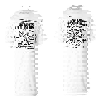 Wyoming The Cowboy State Est 1890 T-Shirt | Mazezy