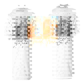 Yazd Iran Traveling Trip Brushstroke Souvenir Vacation T-Shirt | Mazezy