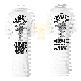 Youth Boy Camo Deer Hunting Camouflage Daddy's Hunting Buddy T-Shirt | Mazezy