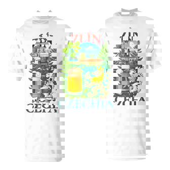 Zlín Czechia Lion Beer Czech Republic Souvenir T-Shirt | Mazezy