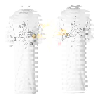 【背面デザイン】和風白蛇デザイン、2025年干支、縁起の良い Tシャツ - Kawaiitshirt