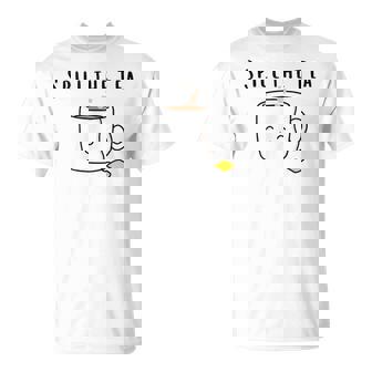 お茶をこぼす 友情 お茶好きの人 かわいい かわいい 湯呑み パーティー Tシャツ - Kawaiitshirt