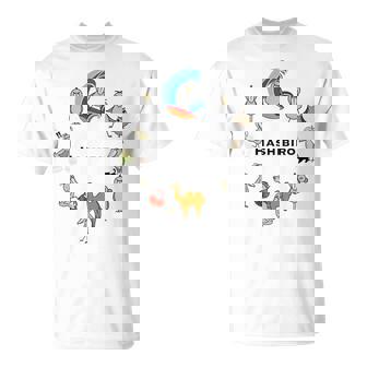 みんな大好きハシビロコウ 動かない鳥 はしび郎クラブtシャツ 絵しりとり遊び どうぶつ Zoo 長袖tシャツ Tシャツ - Kawaiitshirt