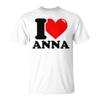 アイ・ラブ・アンナ Tシャツ - Kawaiitshirt