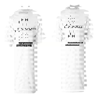 アルコールはソリューション 化学成分エタノール Tシャツ - Kawaiitshirt