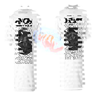 オスカーフィッシュ 80年代スタイル モンスターフィッシュキーパー 熱帯魚 Tシャツ - Kawaiitshirt