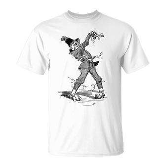 オズの土地 ビンテージアート ハロウィーン オズの魔法使い かかし Tシャツ - Kawaiitshirt