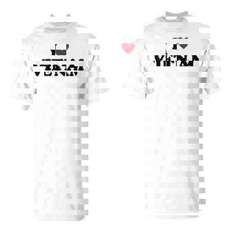 カントリーハートプライド-ファニーアイラブベトナム Tシャツ - Kawaiitshirt