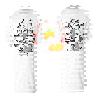 キタキツネ 狐 九尾 Tシャツ - Kawaiitshirt