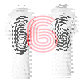 クールなレトロなレタリングジャージ、背番号6 6Eis Tシャツ - Kawaiitshirt