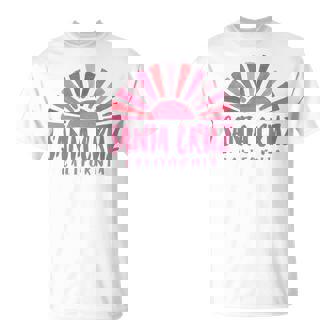 サンタクルーズ カリフォルニアサンライズ カリフォルニア州サンタクルーズ 長袖tシャツ Tシャツ - Kawaiitshirt