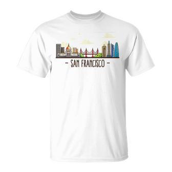 サンフランシスコカリフォルニアアメリカ合衆国-お土産 Usa Tシャツ - Kawaiitshirt