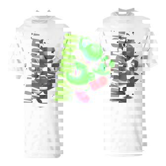 ザ・スーパーマリオギャラクシー・ムービー Action Yoshi Tシャツ - Kawaiitshirt