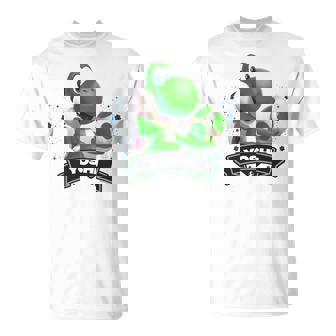 ザ・スーパーマリオギャラクシー・ムービー Yoshi Champion 長袖tシャツ Tシャツ - Kawaiitshirt