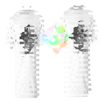 ザ・スーパーマリオギャラクシー・ムービーyoshi In Action Tシャツ - Kawaiitshirt