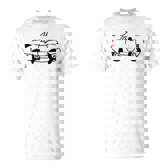 ジャパニーズホワイト スポーツカー Jdm オートクロス レーシングロードスター Tシャツ - Kawaiitshirt