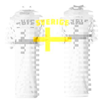 スウェーデンサッカースウェーデン国旗 ファンジャージ Tシャツ - Kawaiitshirt
