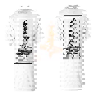 セクシーガールグラフィックtシャツ バッドキティ ピンナップ バックプリント Tシャツ - Kawaiitshirt