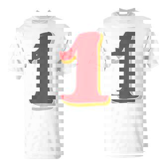 タイポグラフィ 第1番 数字 1 Tシャツ - Kawaiitshirt