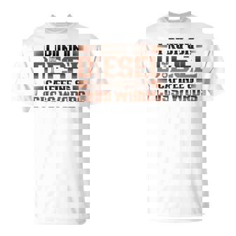 ディーゼルカフェインで走るトラック運転手 長袖tシャツ Tシャツ - Kawaiitshirt