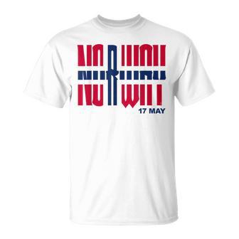 ノルウェーの国旗またはノルウェーの日のノルウェーの国旗 Norway Flag Yttende Mai Tシャツ - Kawaiitshirt