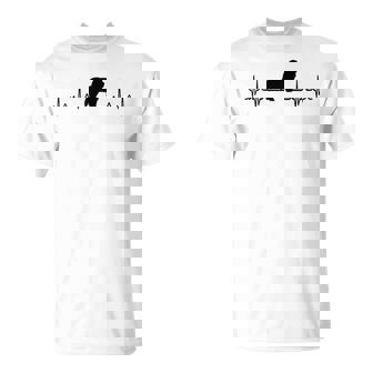 ハートビートドッグ-Ecgパルスビアデッドコリー Tシャツ - Kawaiitshirt