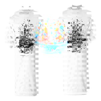 バルセロナのサグラダ ファミリアの美しいイラスト Tシャツ - Kawaiitshirt