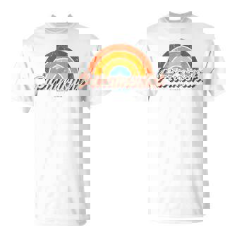 パラマウント カリフォルニア Ca ヴィンテージ レインボー レトロ 70年代 Tシャツ - Kawaiitshirt