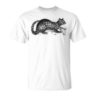 パームシベット アニマルプリント Tシャツ - Kawaiitshirt