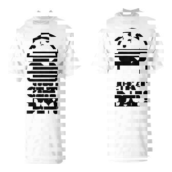 ファニージム チートデー ハンバーガー キャブ フード Tシャツ - Kawaiitshirt