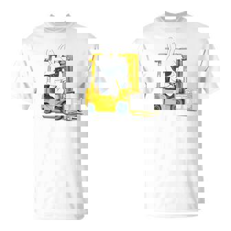 フォークリフト オペレーター フォークリフト ドライバー 物流 うさぎ イースター Tシャツ - Kawaiitshirt