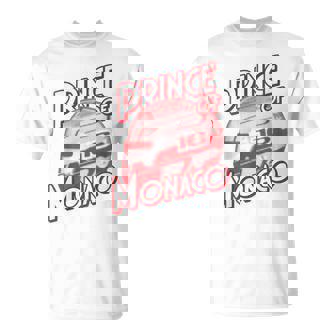 プリンス・オブ・モナコ 16 ミニマリスト レーシングの背景 Tシャツ - Kawaiitshirt