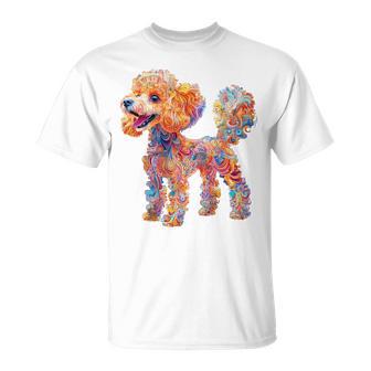 プードル 犬 モチーフ ペット イラスト プードル Tシャツ - Kawaiitshirt