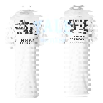 ミシガン州イェールミシガン州ヴィンテージアスレチックスポーツデザイン Tシャツ - Kawaiitshirt