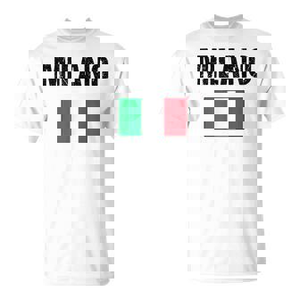 ミラノ イタリア ミラノ イタリー 旗 イタリアン Tシャツ - Kawaiitshirt