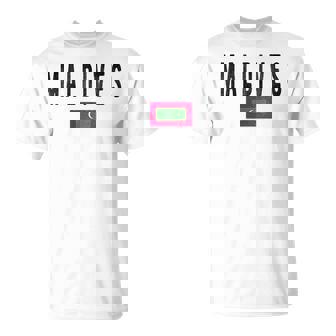 モルディブ国旗-お土産モルディブ。 Tシャツ - Kawaiitshirt