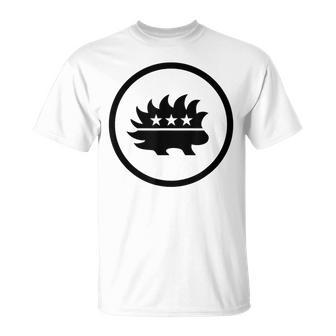 リバタリアンポーパイン リバタリアンパーティー ブラック Tシャツ - Kawaiitshirt