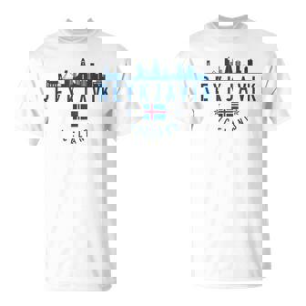 レイキャビク アイスランド アイスランド国旗 スカイライン プライド お土産 Tシャツ - Kawaiitshirt