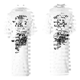 レトロモーターサイクルウラルtシャツ-ヴィンテージサイドカーモーターバイク Tシャツ - Kawaiitshirt