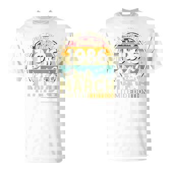 ヴィンテージカー 1986 年3月 40 歳の誕生日 1986 年のクラシックカー Tシャツ - Kawaiitshirt