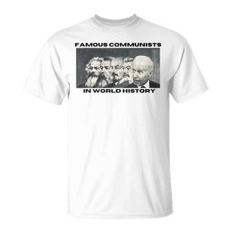 世界史で有名な反バイデン共産主義者 Tシャツ - Kawaiitshirt
