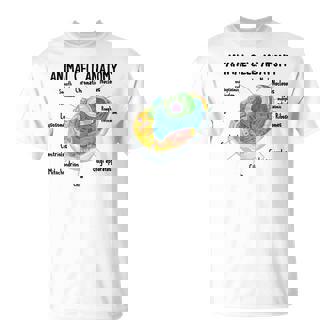 動物細胞の解剖学 生物学者 理科学生 Tシャツ - Kawaiitshirt