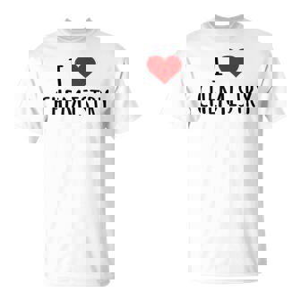 化学、化学が好き、化学の先生 化学実験技師、プレゼント、男性女性子供 I Love Chemistry Tシャツ - Kawaiitshirt