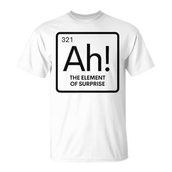 周期表 Ah 驚き元素 化学 科学 駄洒落。 Tシャツ - Kawaiitshirt