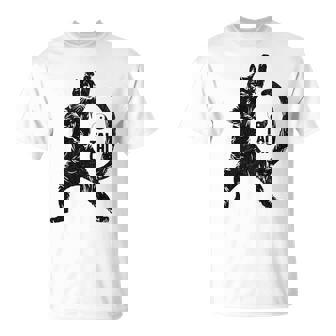 太極拳の練習をしている陽気な猫 陰陽 長袖tシャツ Tシャツ - Kawaiitshirt