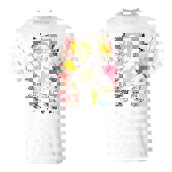 抽象グラフィティ モナリザ バックプリント Tシャツ - Kawaiitshirt