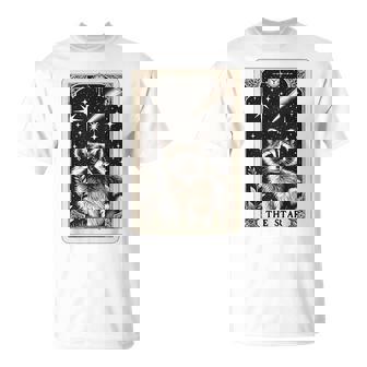 星のタロットカード アライグマ 占星術 神秘的なアライグマ Tシャツ - Kawaiitshirt